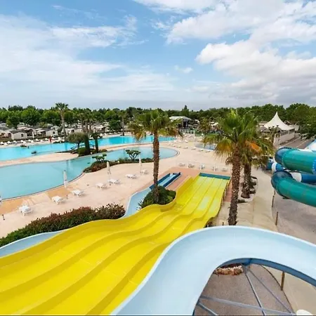 Mobilhome Vias Plage Dans Camping Buitenkant foto