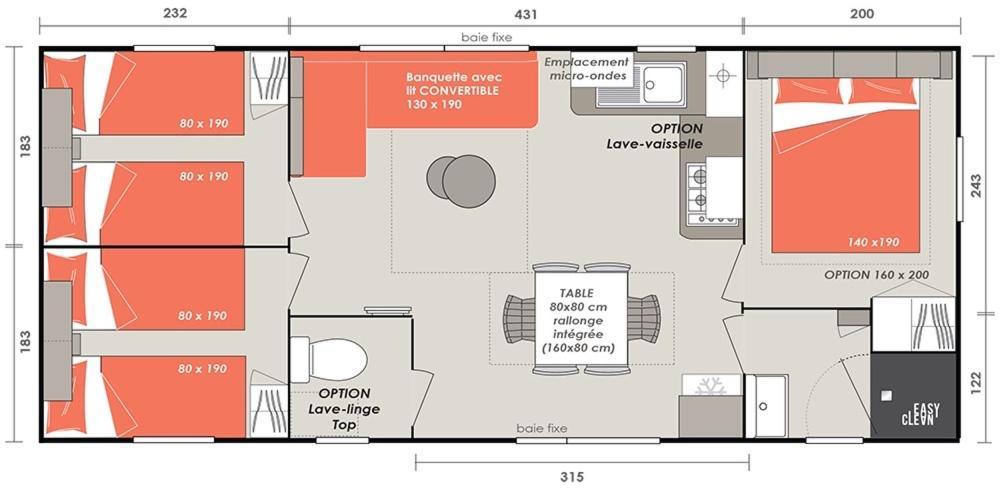 Campingplatz Mobilhome Dans
